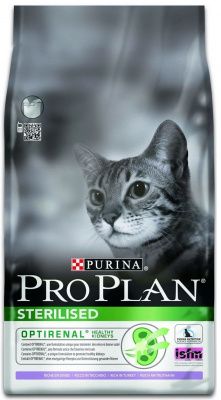 Корм Pro Plan Adult Sterilised для стерилизованных и кастрированных кошек с индейкой - 3 кг в Алматы и в Казахстане за 22 750 ₸