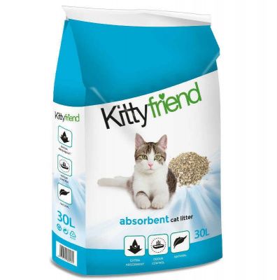 Впитывающий наполнитель Sanicat Kittyfriend Classic без запаха - 30 литров в Алматы и в Казахстане за 7 920 ₸