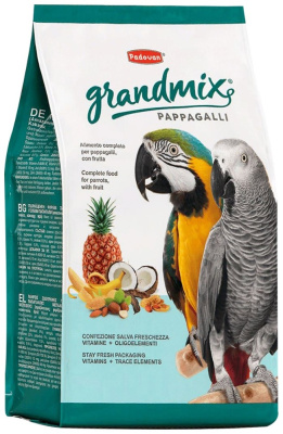 Комплексный основной корм Padovan Grandmix Pappagalli для крупных попугаев - 2 кг в Алматы и в Казахстане за 14 180 ₸