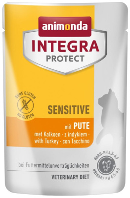 Корм Animonda Integra Protect Sensitive, для кошек, кусочки в соусе индейка 85 гр в Алматы и в Казахстане за 940 ₸